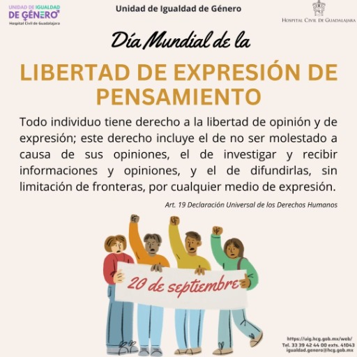 Día Mundial de la Libertad de Expresión de Pensamiento