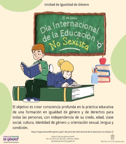 Día Internacional por la Educación No Sexista